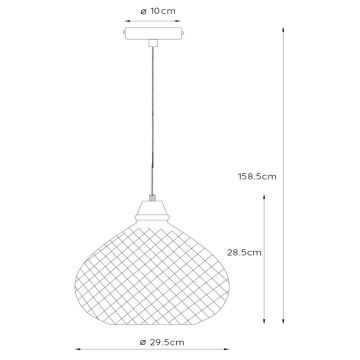 Lucide 78389/29/63 - Ljusskrona med upphängningsrem  GERBEN 1xE27/40W/230V