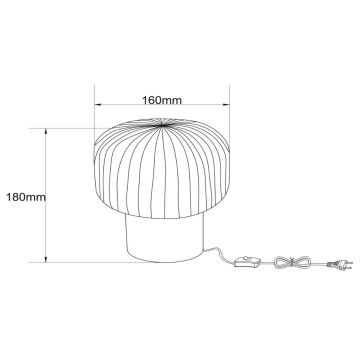 Lucide 78595/01/30 - Bordslampa JANY 1xE14/25W/230V svart