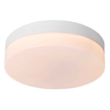 Lucide 79111/24/31 - LED taklampa för badrum med sensor BISKIT LED/12W/230V diameter 23 cm IP44 vit