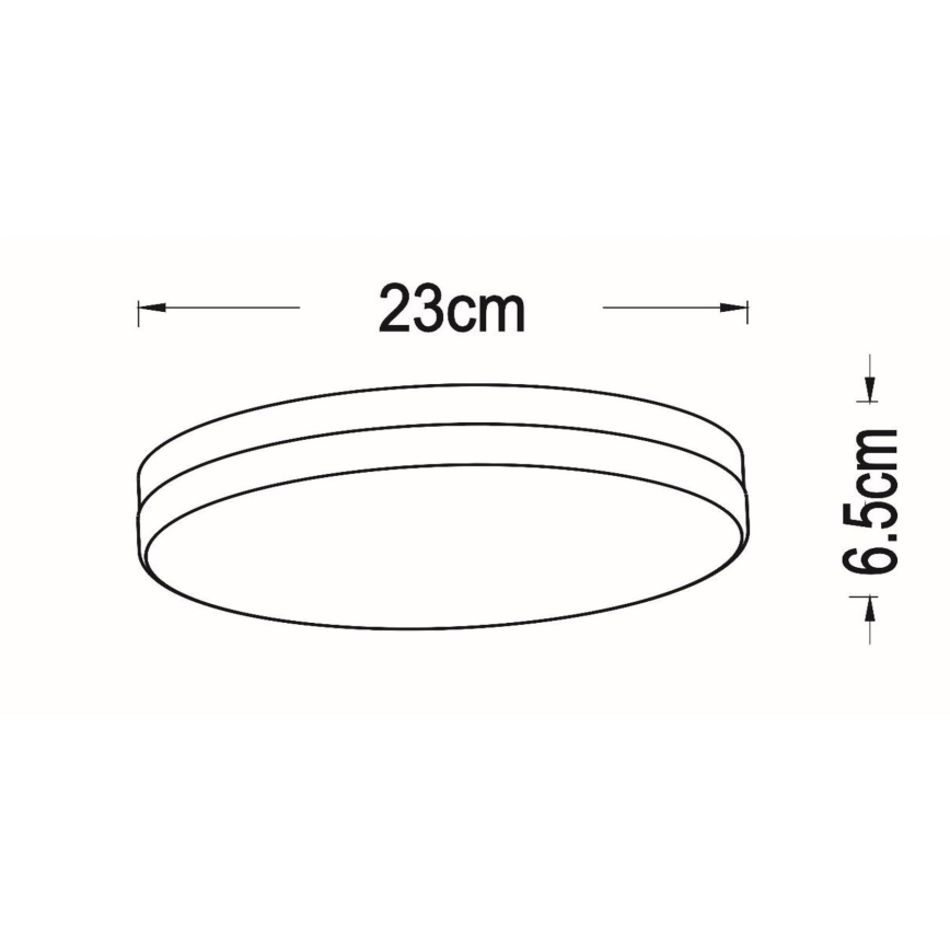 Lucide 79111/24/31 - LED taklampa för badrum med sensor BISKIT LED/12W/230V diameter 23 cm IP44 vit