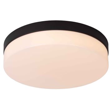 Lucide 79111/30/30 - LED taklampa för badrum med sensor BISKIT LED/18W/230V diameter 28cm IP44 svart