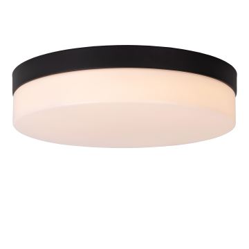 Lucide 79111/30/30 - LED taklampa för badrum med sensor BISKIT LED/18W/230V diameter 28cm IP44 svart