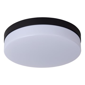 Lucide 79111/30/30 - LED taklampa för badrum med sensor BISKIT LED/18W/230V diameter 28cm IP44 svart