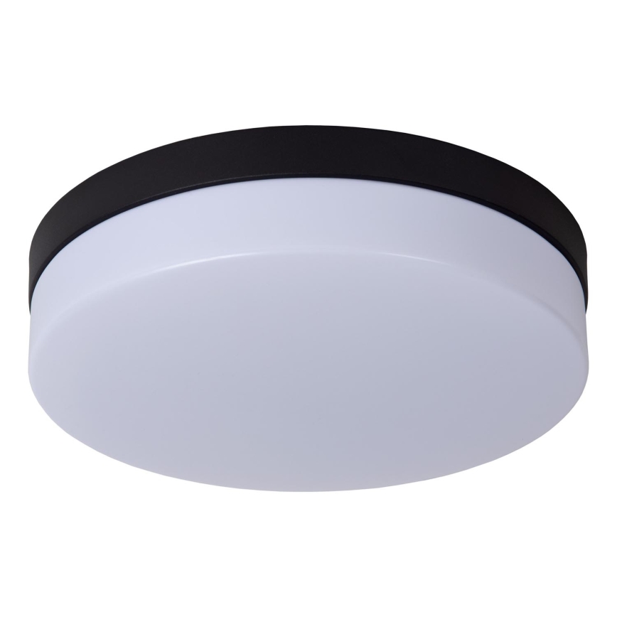 Lucide 79111/30/30 - LED taklampa för badrum med sensor BISKIT LED/18W/230V diameter 28cm IP44 svart