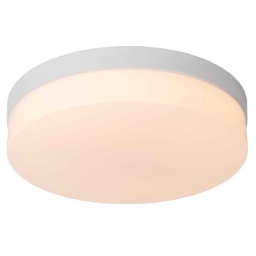 Lucide 79111/30/31 - LED taklampa för badrum med sensor BISKIT LED/18W/230V diameter 28 cm IP44 vit