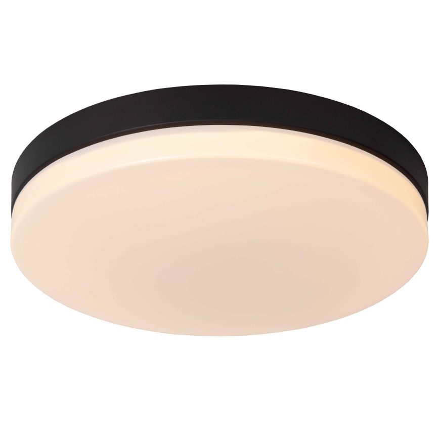 Lucide 79111/36/30 - LED taklampa för badrum med sensor BISKIT LED/24W/230V diameter 34,5 cm IP44 svart