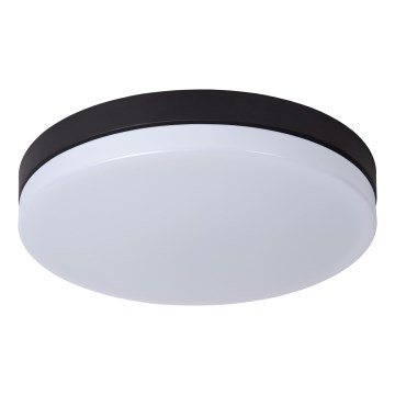 Lucide 79111/36/30 - LED taklampa för badrum med sensor BISKIT LED/24W/230V diameter 34,5 cm IP44 svart