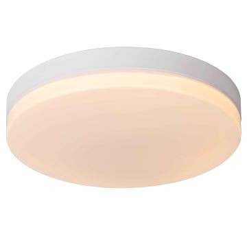 Lucide 79111/36/31 - LED taklampa för badrum med sensor BISKIT LED/24W/230V diameter 34,5 cm IP44 vit