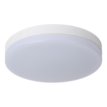 Lucide 79111/36/31 - LED taklampa för badrum med sensor BISKIT LED/24W/230V diameter 34,5 cm IP44 vit