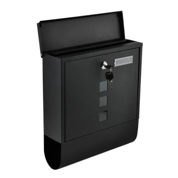 Mailbox 34x30,7 cm svart