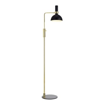 Markslöjd 106972 - Dimbar Golvlampa LARRY 1xE27/60W/230V svart/guld