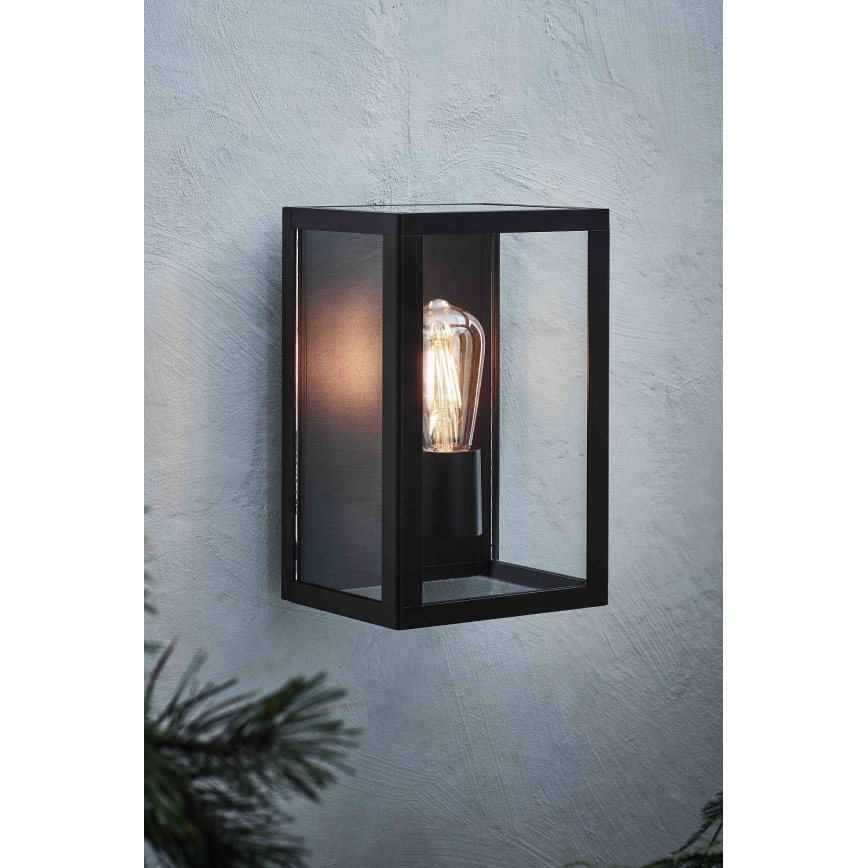 Markslöjd 107113 - Vägglampa för utomhusbruk PELHAM 1xE27/60W/230V IP44 svart