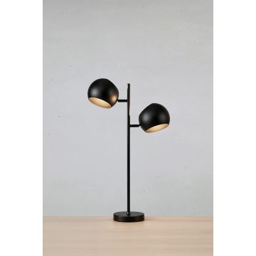 Markslöjd 108691 - Golvlampa EDGAR 2xE14/40W/230V svart