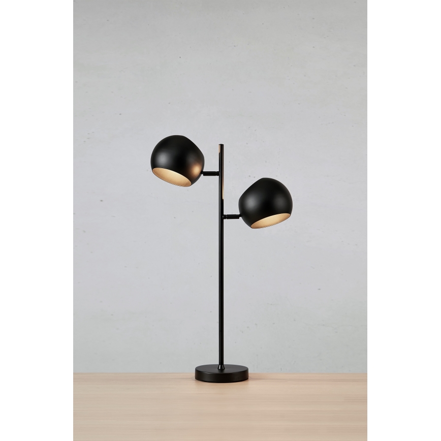 Markslöjd 108691 - Golvlampa EDGAR 2xE14/40W/230V svart