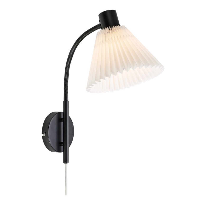 Markslöjd 108752 - Vägglampa MIRA 1xE14/40W/230V svart/vit