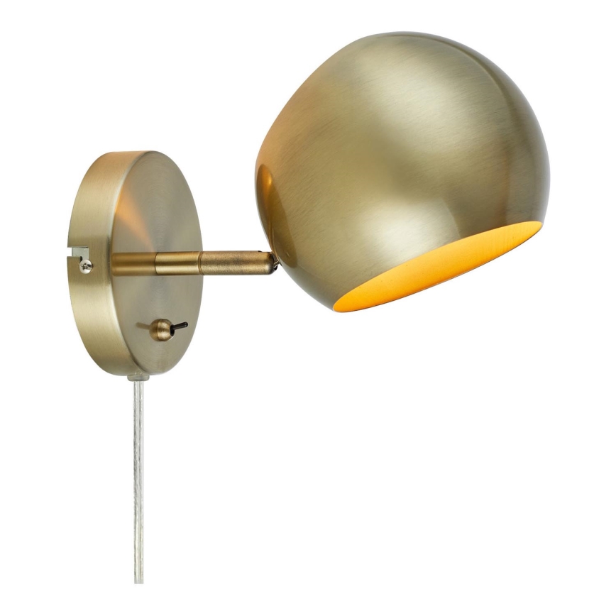 Markslöjd 108754 - Vägglampa EDGAR 1xE14/40W/230V guld