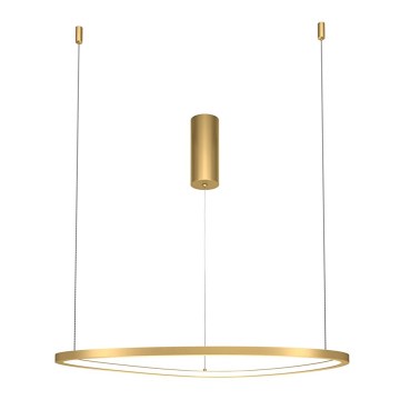 Maytoni MOD072PL-L28BS3K1 - LED ljuskrona med textilsladd GLINT LED/24W/230V guld diameter 60 cm