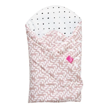 MOTHERHOOD - Swaddle blanket with coconut reinforcement CLASSICS 75x75 cm rosa