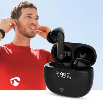 Wireless earphones med ANC svart