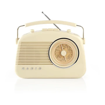 Nedis RDFM5000BG − FM-radio 4,5W/230V beige