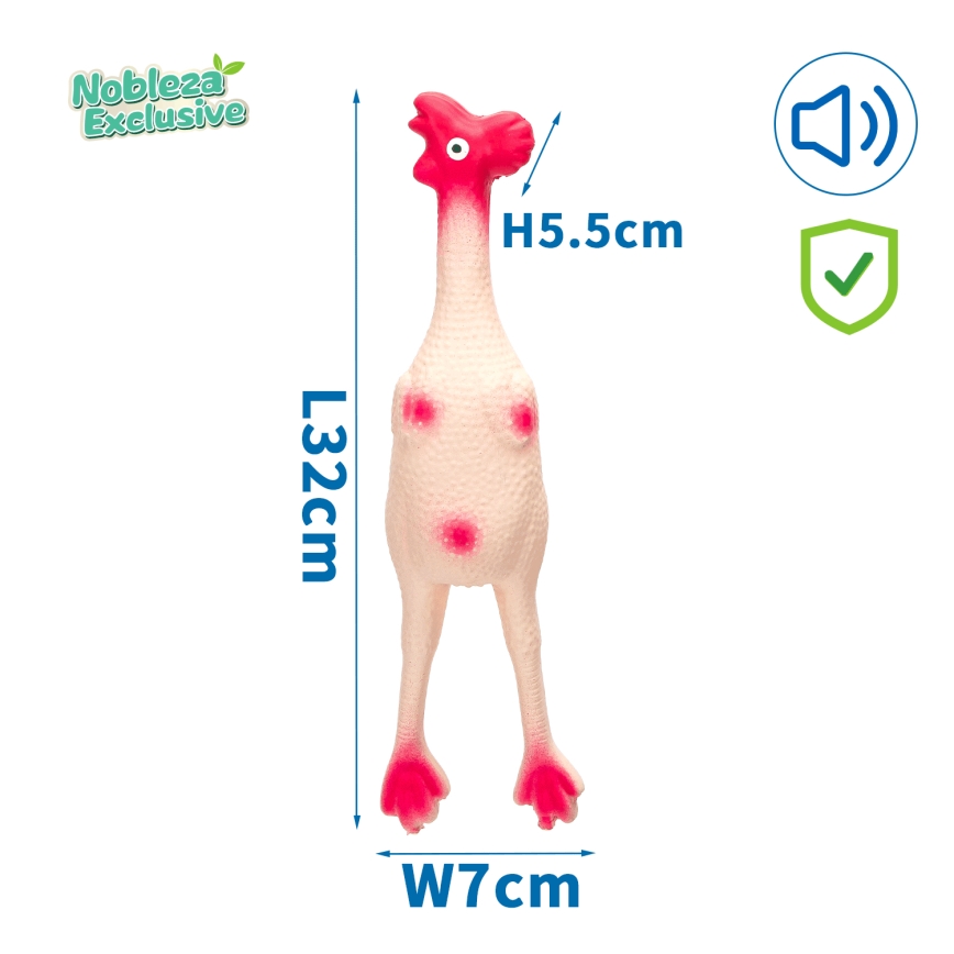 Nobleza - Hundleksak med pip kyckling