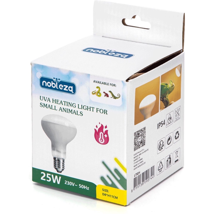 Nobleza - UVA Glödlampa för terrarier E27/25W/230V IP54