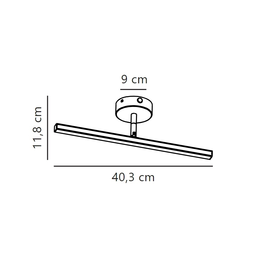 Nordlux - Badrumsspegel med LED-belysning IP LED/6,2W/230V IP44 40 cm matt krom