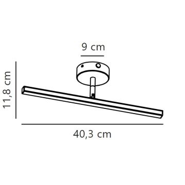 Nordlux - Badrumsspegel med LED-belysning IP LED/6,2W/230V IP44 40 cm vit