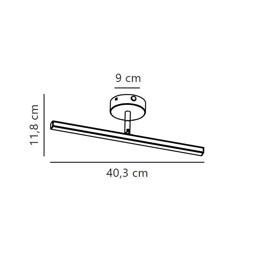 Nordlux - Badrumsspegel med LED-belysning IP LED/6,2W/230V IP44 40 cm vit