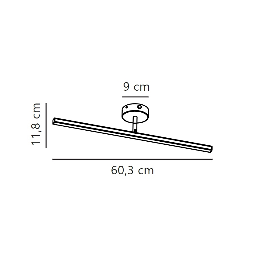 Nordlux - Badrumsspegel med LED-belysning IP LED/7,2W/230V IP44 60 cm matt krom