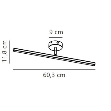 Nordlux - Badrumsspegel med LED-belysning IP LED/7,2W/230V IP44 60 cm vit