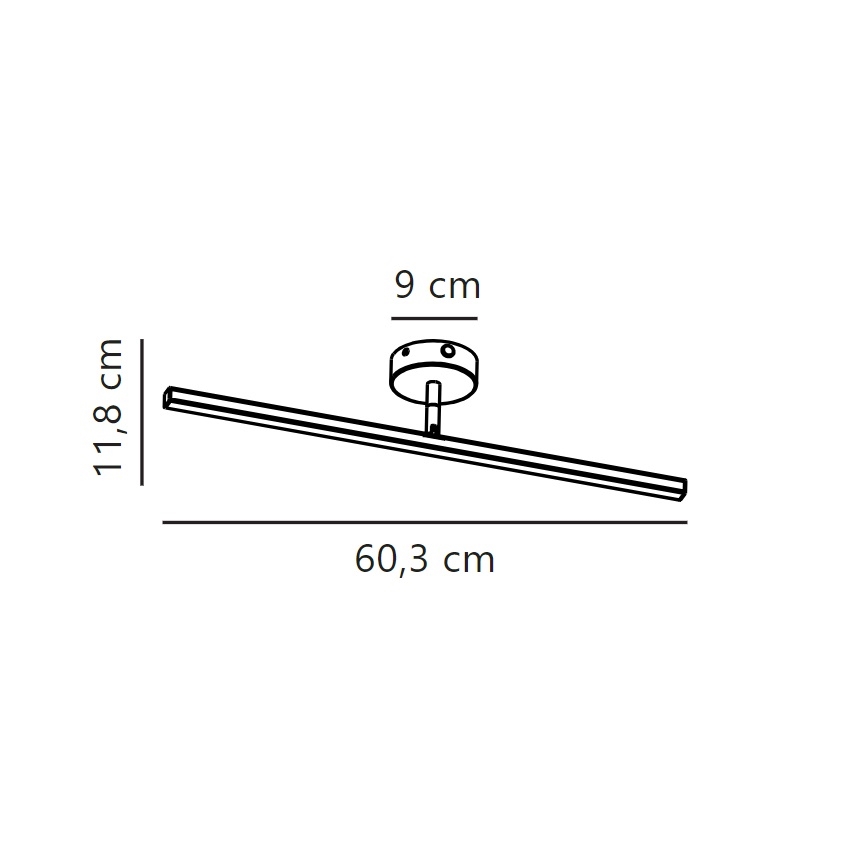 Nordlux - Badrumsspegel med LED-belysning IP LED/7,2W/230V IP44 60 cm vit