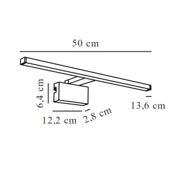 Nordlux - Badrumsspegel med LED-belysning MARLEE LED/8,9W/230V IP44 3000K 50 cm skinande krom