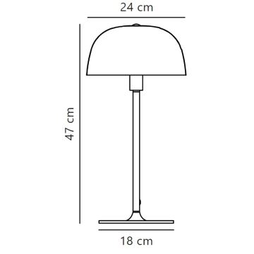 Nordlux - Bordslampa CERA 1xE14/40W/230V guld