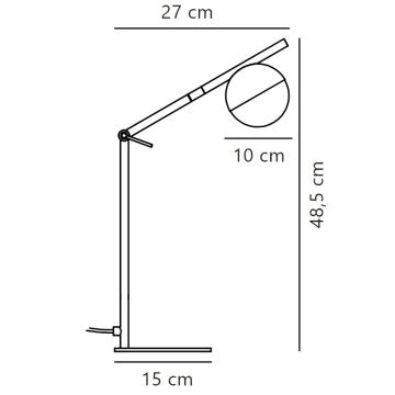 Nordlux - Bordslampa CONTINA 1xG9/5W/230V mässing