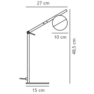 Nordlux - Bordslampa CONTINA 1xG9/5W/230V svart