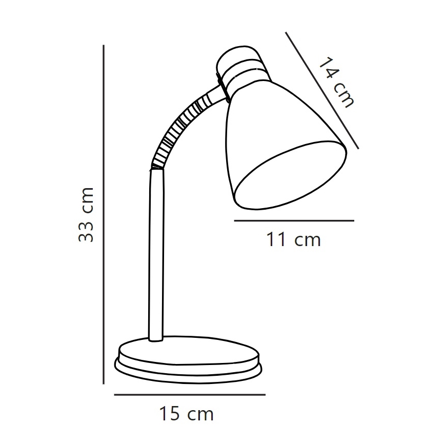 Nordlux - Bordslampa CYCLONE 1xE14/15W/230V vit