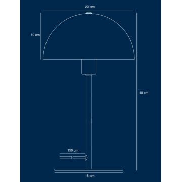 Nordlux - Bordslampa ELLEN 1xE14/40W/230V guld/svart