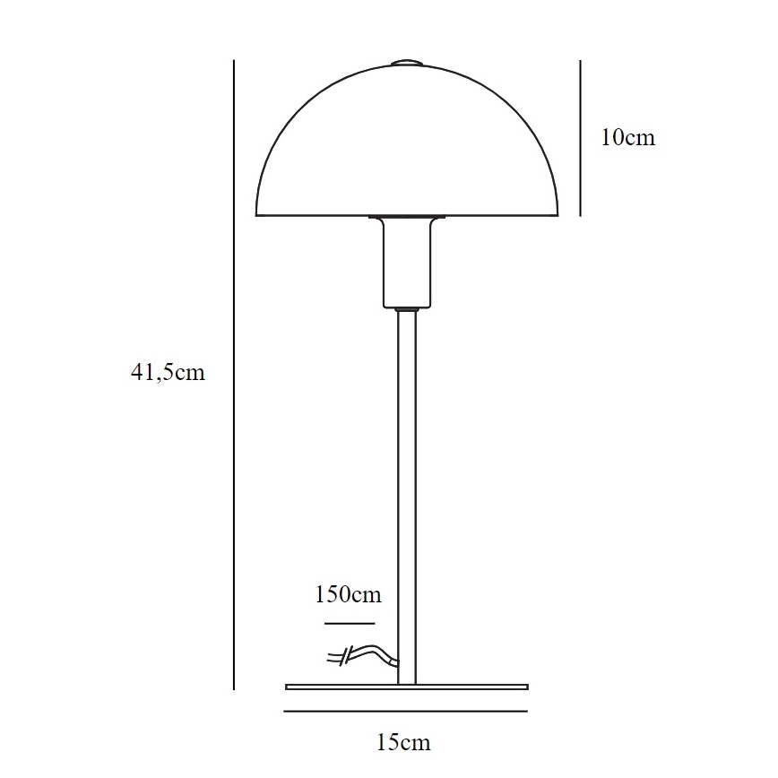 Nordlux - Bordslampa ELLEN 1xE14/40W/230V guld/vit