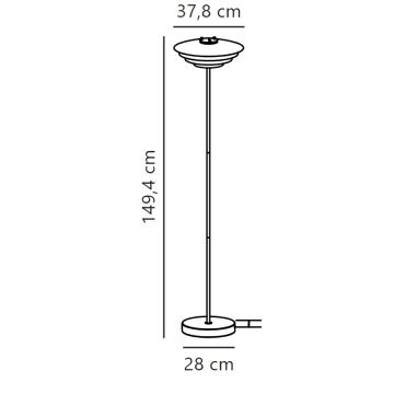 Nordlux - Golvlampa BRETAGNE 1xG9/25W/230V antracit