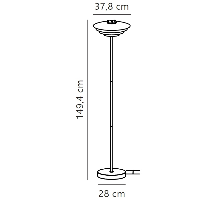 Nordlux - Golvlampa BRETAGNE 1xG9/25W/230V antracit