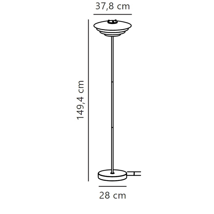 Nordlux - Golvlampa BRETAGNE 1xG9/25W/230V vit