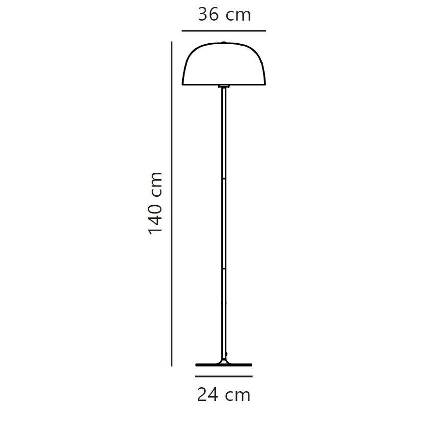 Nordlux - Golvlampa CERA 1xE27/60W/230V guld