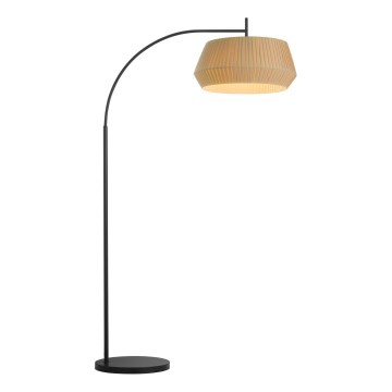 Nordlux - Golvlampa DICTE 1xE27/60W/230V svart/beige