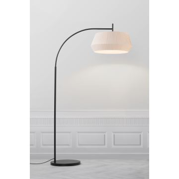 Nordlux - Golvlampa DICTE 1xE27/60W/230V svart/beige