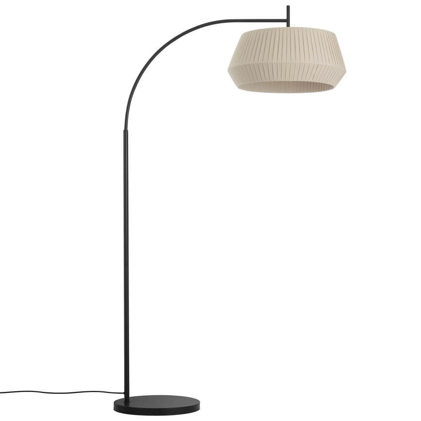 Nordlux - Golvlampa DICTE 1xE27/60W/230V svart/beige