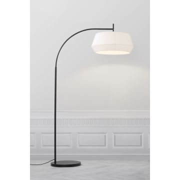 Nordlux - Golvlampa DICTE 1xE27/60W/230V svart/vit