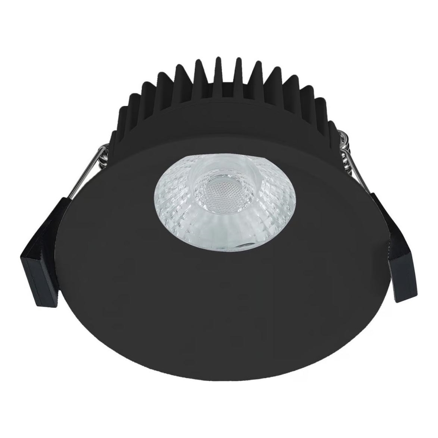 Nordlux - Infälld dimbar LED badrumsbelysning ALBRIC LED/8W/230V IP44 svart