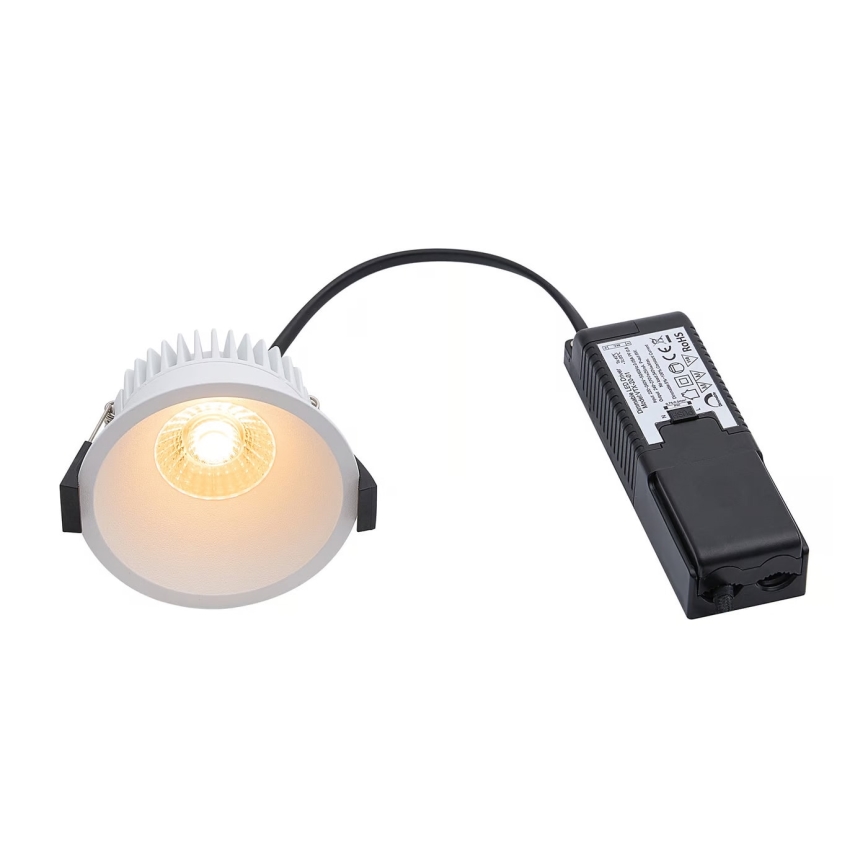 Nordlux - Infälld dimbar LED badrumsbelysning ALBRIC LED/8W/230V IP44 vit