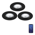 Nordlux - KIT 3x LED RGB Ljusreglerad hängande badrumslampa DON SMART LED/4,7W/230V 2200-6500K IP65